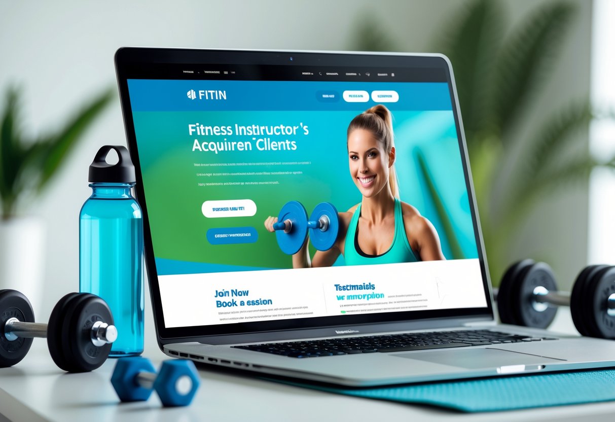 Hjemmeside til en fitnessinstruktor der skaffer kunder